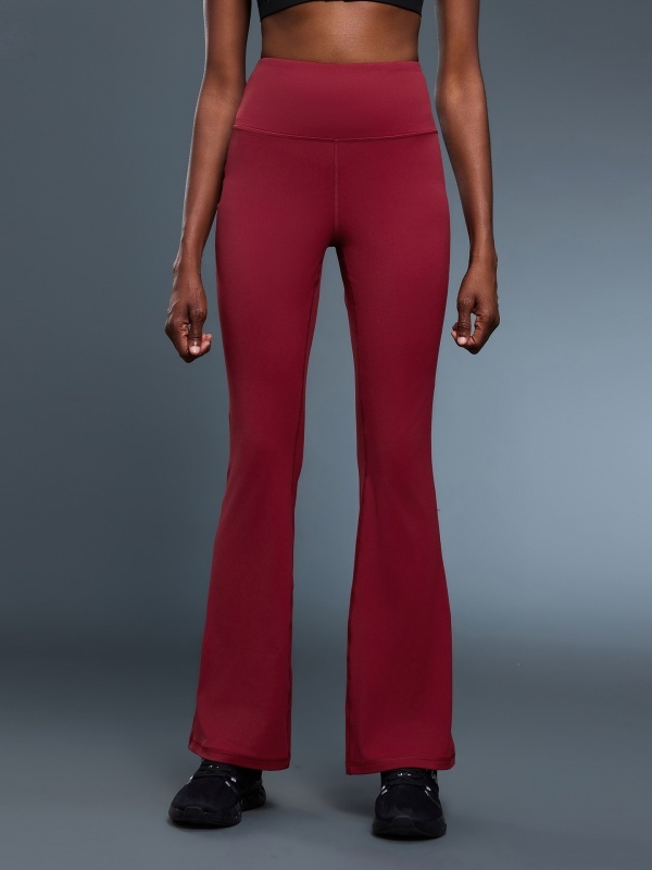 Slim-Fit High-Waisted Slightly Flared Yoga Pants