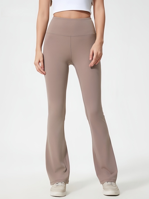 Slim-Fit High-Waisted Slightly Flared Yoga Pants
