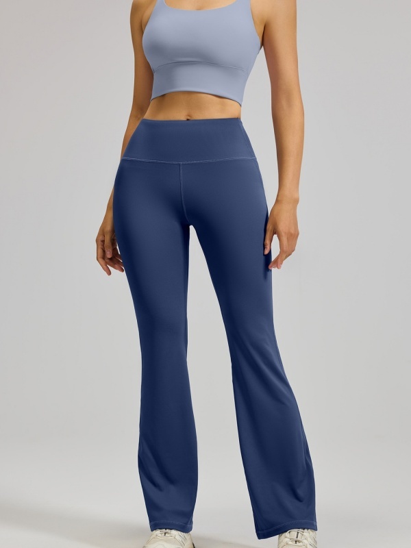Flexvibe High Waisted Butt Lifting Flared Yoga Leggings - Buttery Soft Barely There Tummy Control