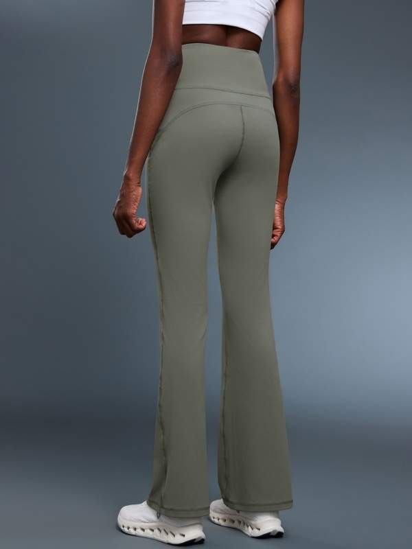 Slim-Fit High-Waisted Slightly Flared Yoga Pants