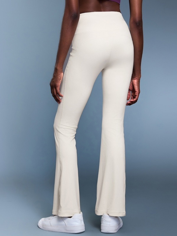 Slim-Fit High-Waisted Slightly Flared Yoga Pants