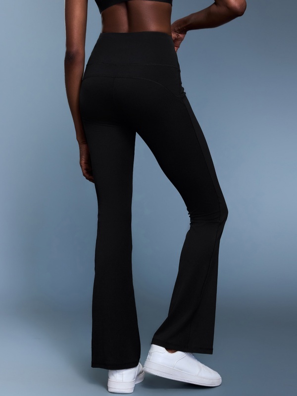 Slim-Fit High-Waisted Slightly Flared Yoga Pants