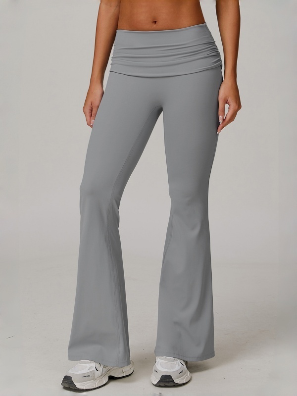 Flexvibe High Waisted Butt Lifting Wide Leg Yoga Pants - Naked Feel Quick Dry Tummy Control