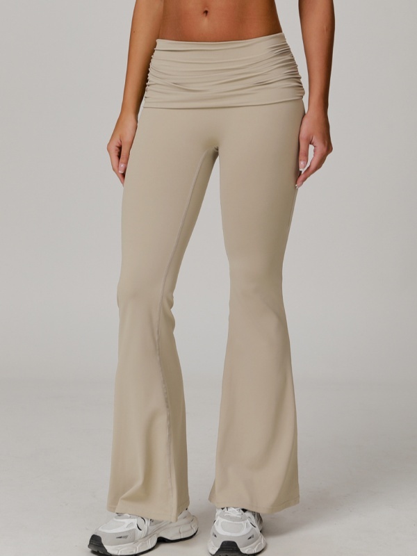 Flexvibe High Waisted Butt Lifting Wide Leg Yoga Pants - Naked Feel Quick Dry Tummy Control