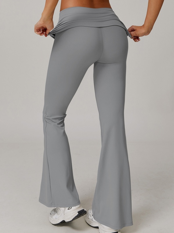 Flexvibe High Waisted Butt Lifting Wide Leg Yoga Pants - Naked Feel Quick Dry Tummy Control