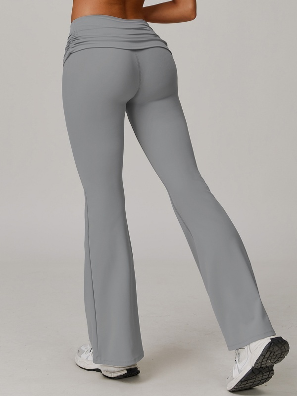 Flexvibe High Waisted Butt Lifting Wide Leg Yoga Pants - Naked Feel Quick Dry Tummy Control