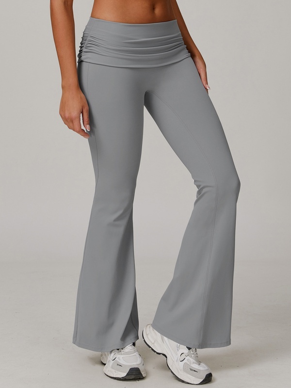 Flexvibe High Waisted Butt Lifting Wide Leg Yoga Pants - Naked Feel Quick Dry Tummy Control