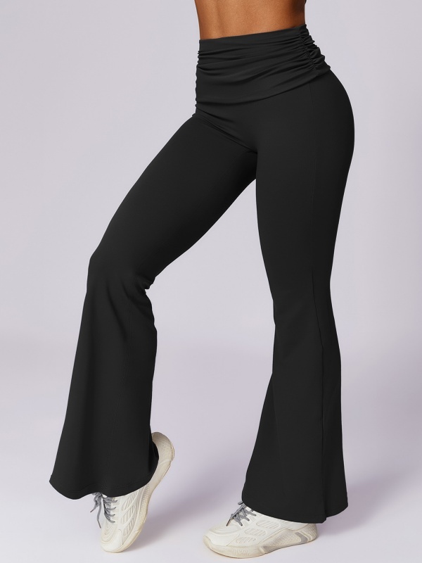 Flexvibe High Waisted Butt Lifting Wide Leg Yoga Pants - Naked Feel Quick Dry Tummy Control