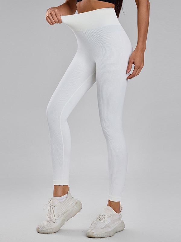 High-Waisted Tummy-Control Peach Hip Yoga Pants