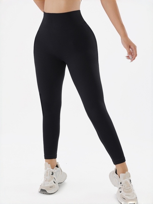 High-Waisted Tummy-Control Peach Hip Yoga Pants