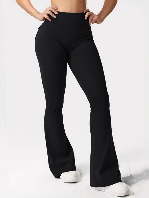 Cargo-style Fitness Yoga Flare Pants
