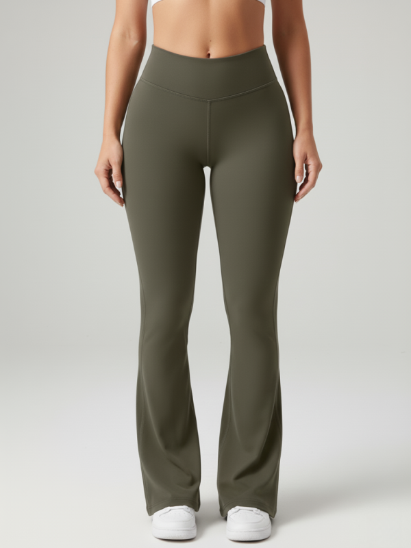 Cargo-style Fitness Yoga Flare Pants