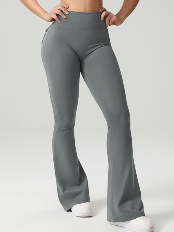 Cargo-style Fitness Yoga Flare Pants