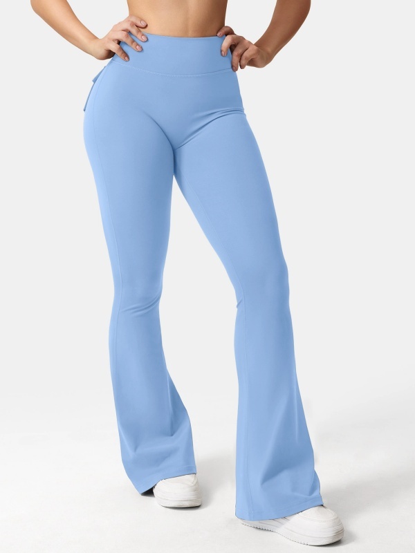 Cargo-style Fitness Yoga Flare Pants