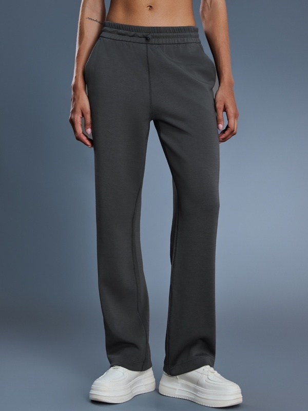 High-Waisted Wide-Leg Sweatpants for Autumn and Winter