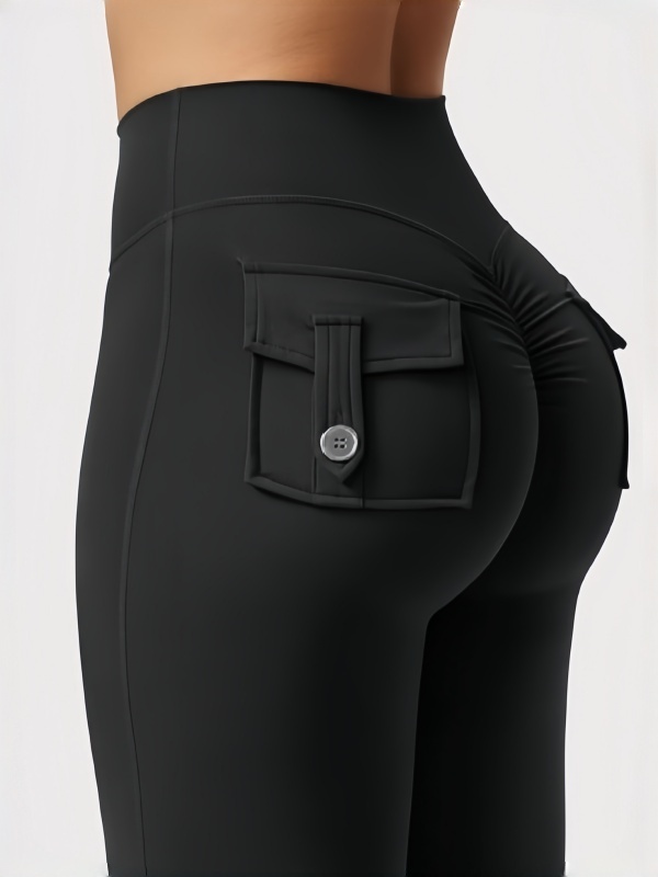 Cargo-style Fitness Yoga Flare Pants