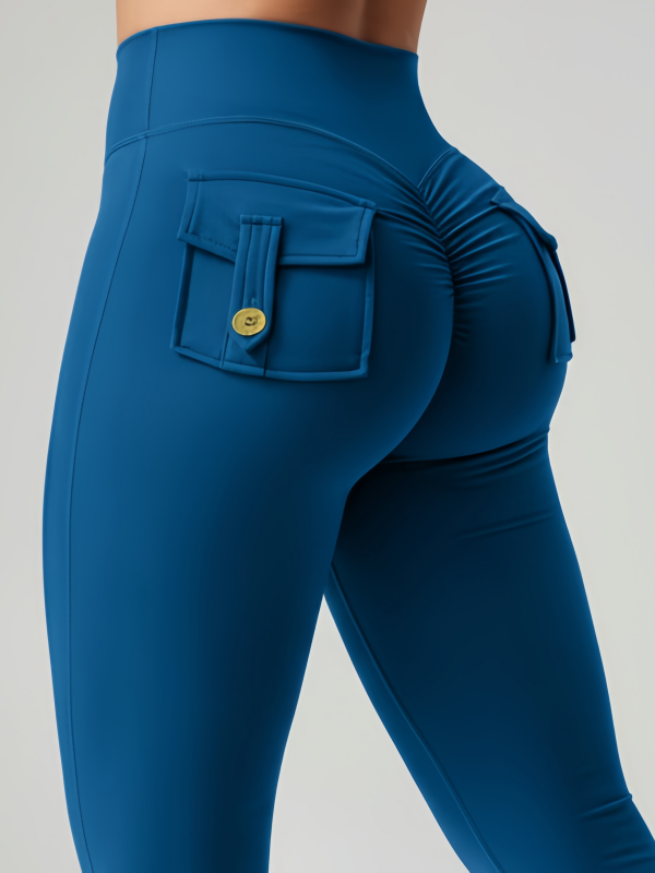 Cargo-style Fitness Yoga Flare Pants