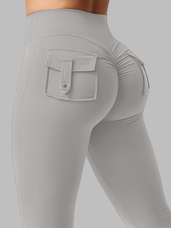 Cargo-style Fitness Yoga Flare Pants