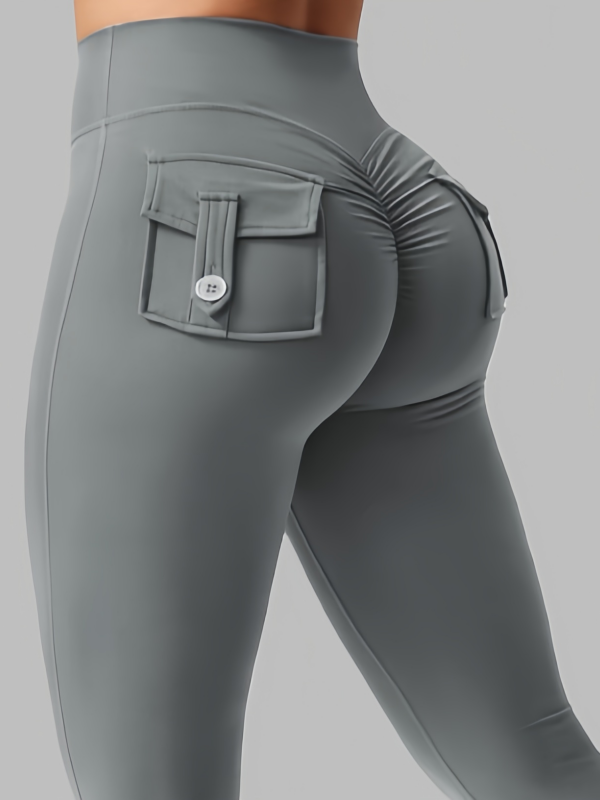 Cargo-style Fitness Yoga Flare Pants