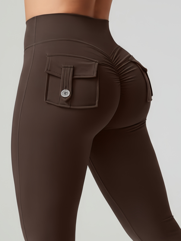 Cargo-style Fitness Yoga Flare Pants