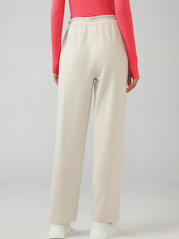 High-Waisted Wide-Leg Sweatpants for Autumn and Winter