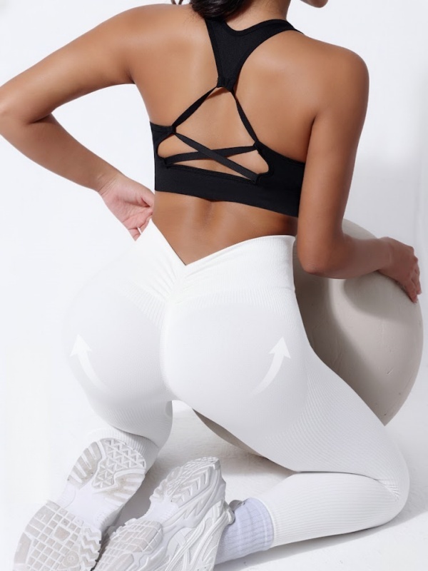 High-Waisted Tummy-Control Peach Hip Yoga Pants