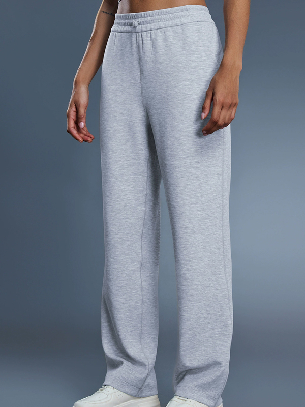 High-Waisted Wide-Leg Sweatpants for Autumn and Winter