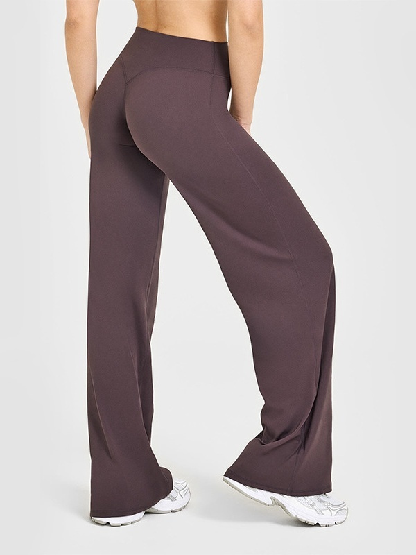 Flexvibe Flattering High Elastic Yoga Leggings - Straight Leg Butt Lifting 4-Way Stretch Activewear