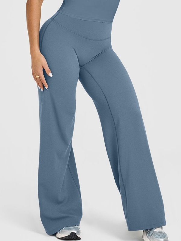 High-waisted straight-leg yoga leggings