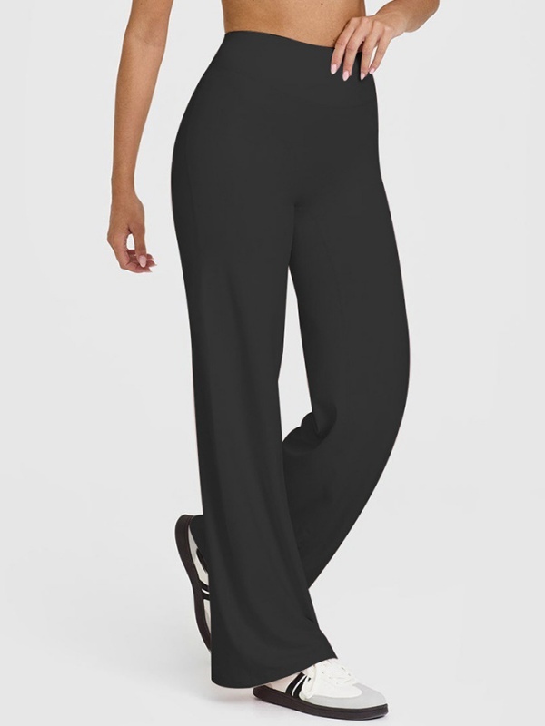 High-waisted straight-leg yoga leggings