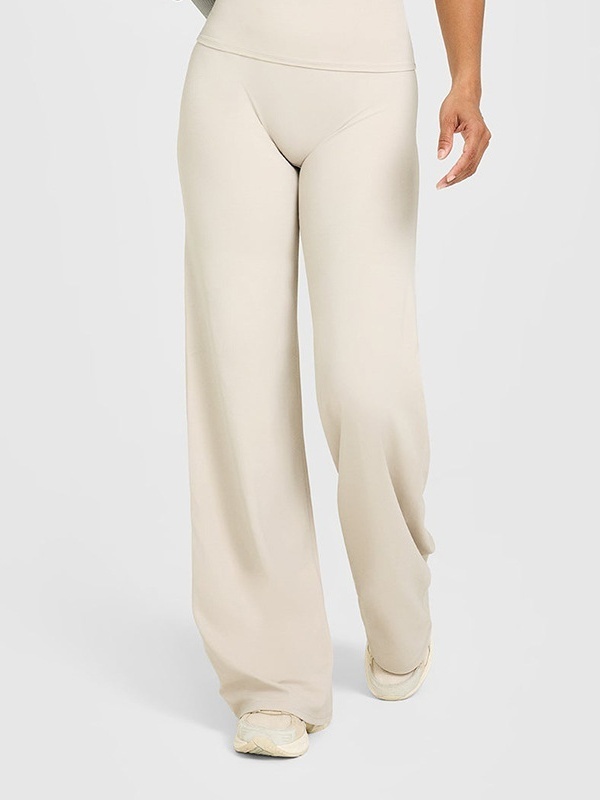 Flexvibe Flattering High Elastic Yoga Leggings - Straight Leg Butt Lifting 4-Way Stretch Activewear