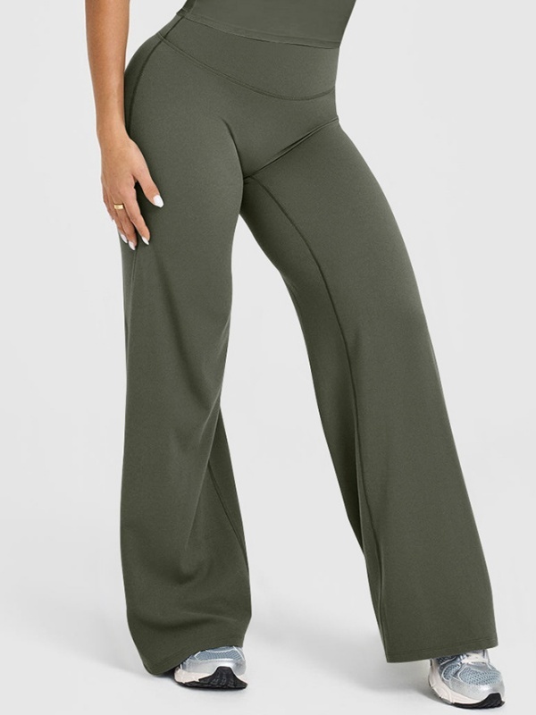 High-waisted straight-leg yoga leggings