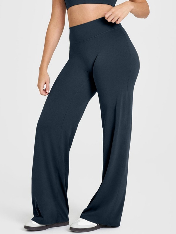 Flexvibe Flattering High Elastic Yoga Leggings - Straight Leg Butt Lifting 4-Way Stretch Activewear