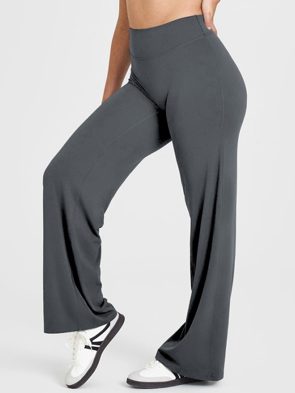 Flexvibe Flattering High Elastic Yoga Leggings - Straight Leg Butt Lifting 4-Way Stretch Activewear
