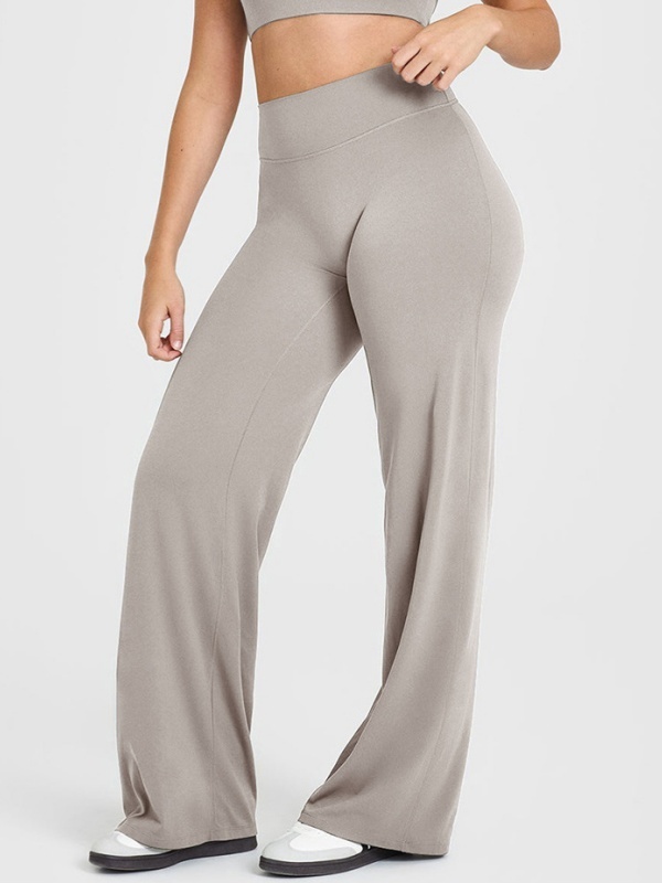 Flexvibe Flattering High Elastic Yoga Leggings - Straight Leg Butt Lifting 4-Way Stretch Activewear