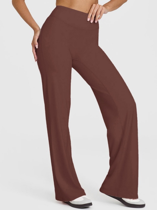 Flexvibe Flattering High Elastic Yoga Leggings - Straight Leg Butt Lifting 4-Way Stretch Activewear