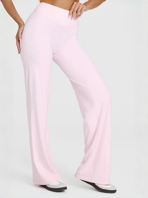 High-waisted straight-leg yoga leggings