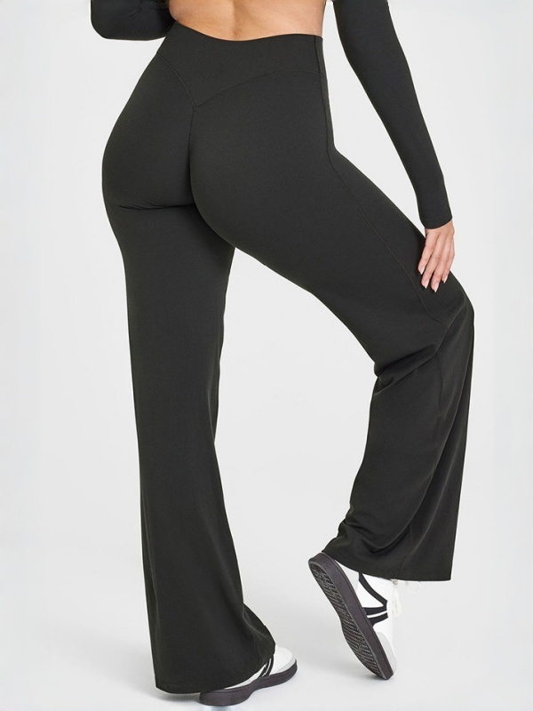High-waisted straight-leg yoga leggings