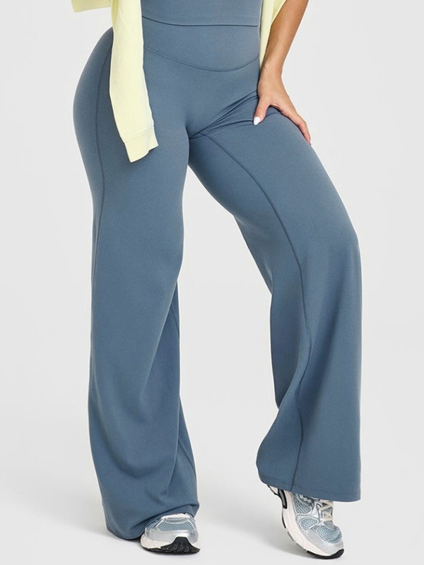 High-waisted straight-leg yoga leggings