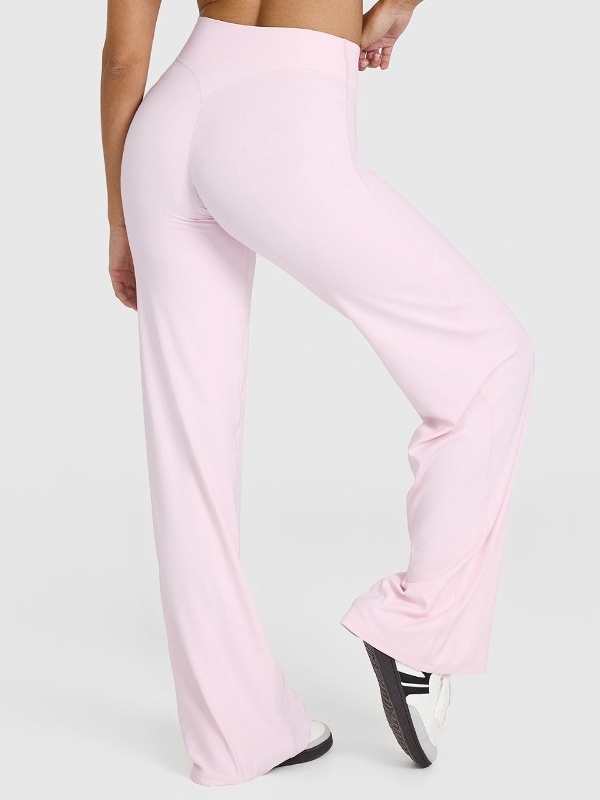 High-waisted straight-leg yoga leggings