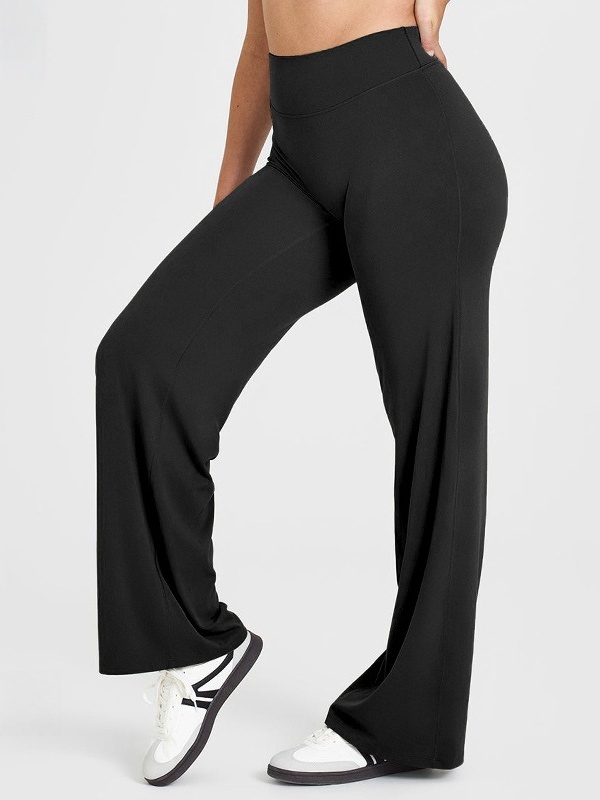 High-waisted straight-leg yoga leggings