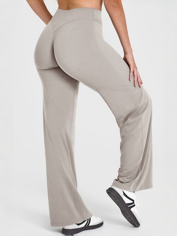 Flexvibe Flattering High Elastic Yoga Leggings - Straight Leg Butt Lifting 4-Way Stretch Activewear