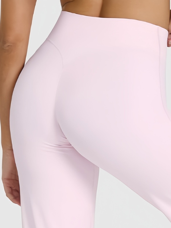 High-waisted straight-leg yoga leggings