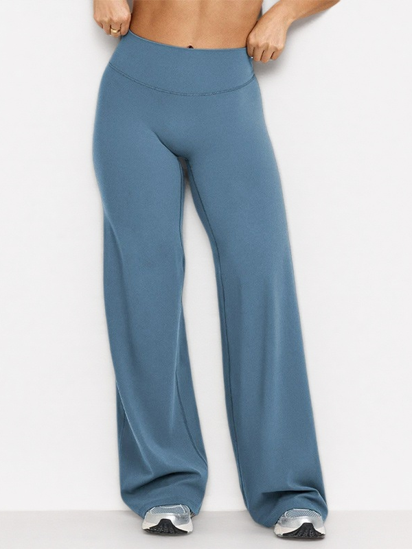 High-waisted straight-leg yoga leggings
