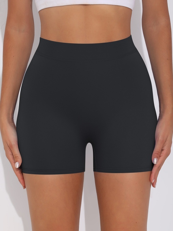 Brushed V-Waist Ruched Yoga Shorts