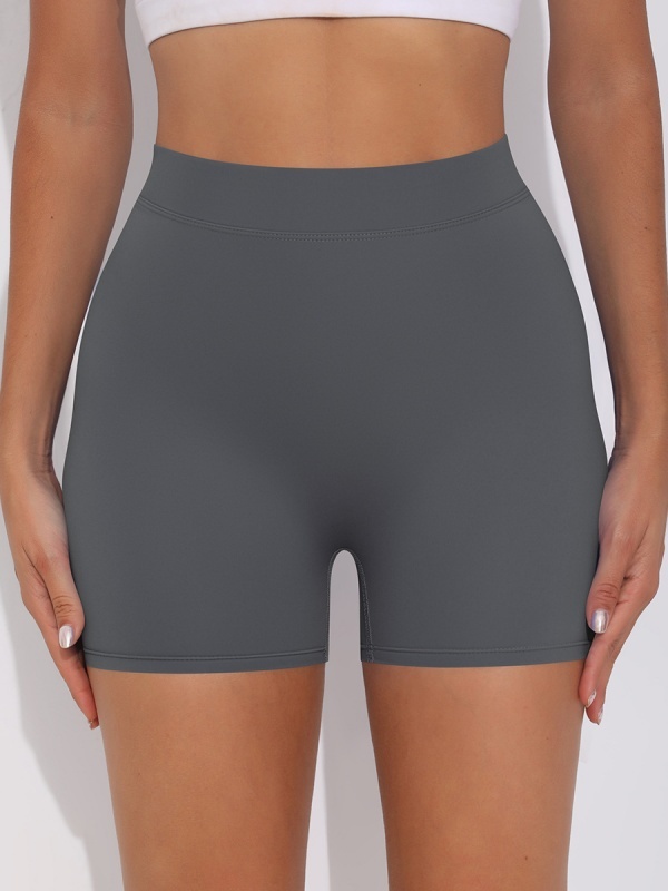 Brushed V-Waist Ruched Yoga Shorts