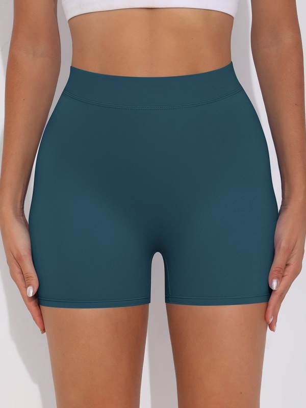 Brushed V-Waist Ruched Yoga Shorts
