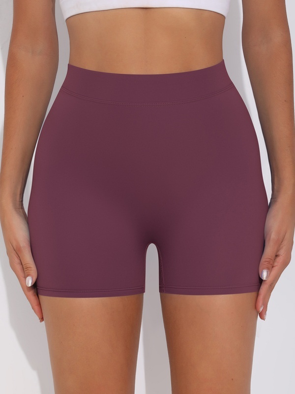 Brushed V-Waist Ruched Yoga Shorts