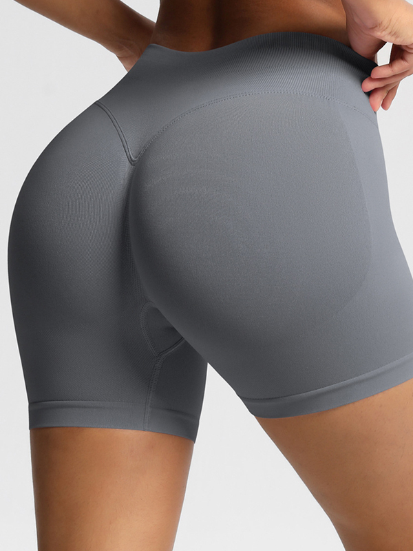 Flexvibe High-Waisted Seamless 3-Panel Shorts - 3-Inch Butt Lifting Quick-Dry Gym Wear