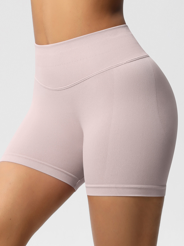 Flexvibe High-Waisted Seamless 3-Panel Shorts - 3-Inch Butt Lifting Quick-Dry Gym Wear